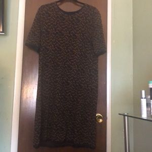 Ann Taylor Leopard print knot dress